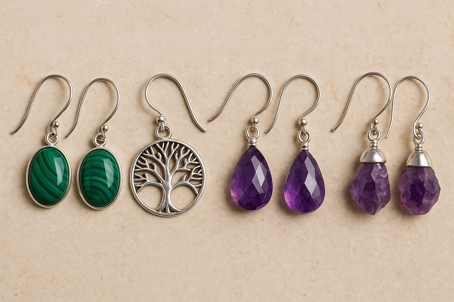 Pendientes de espiritualidad – Protección y transformación con minerales