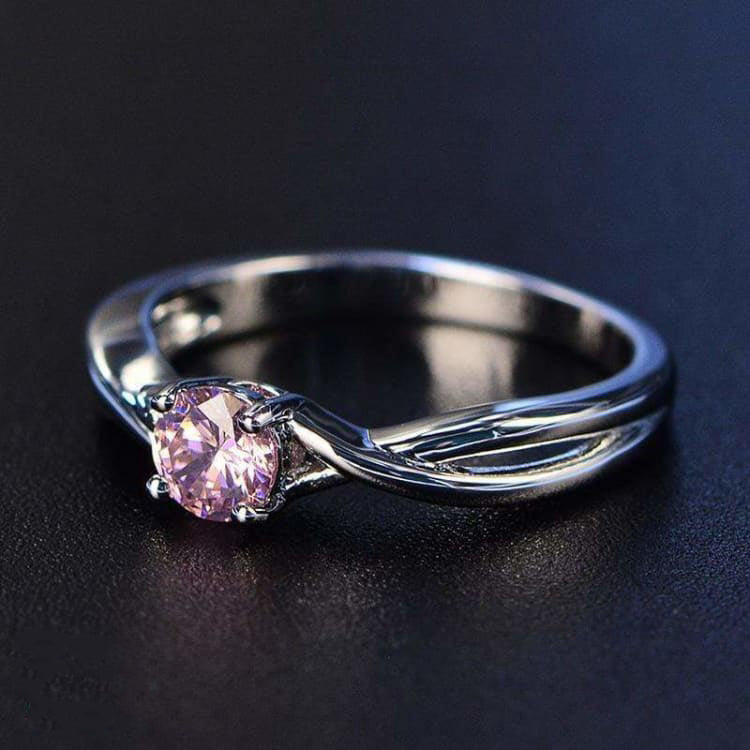 Anillo con piedra online cuarzo rosa