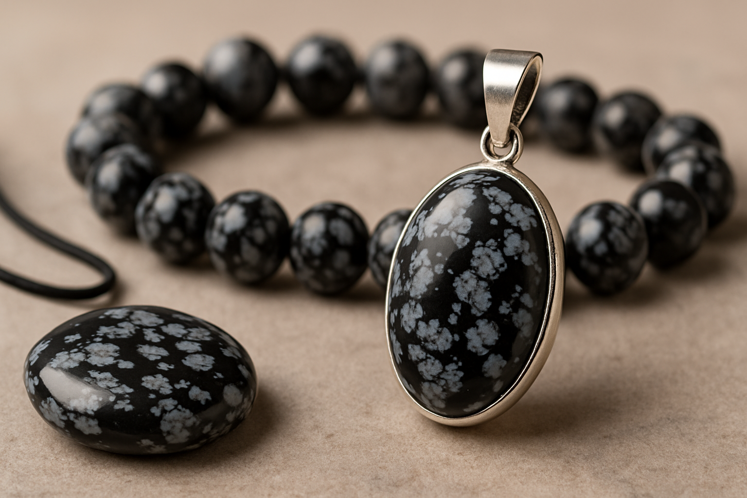 Obsidiana nevada – Piedra de Protección, Transformación y Sabiduría Interior