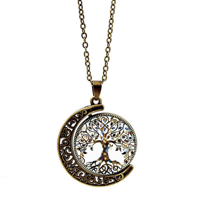 Collar Luna Zen con Árbol de la Vida – Energía, Magia y Equilibrio Interior