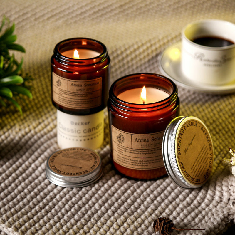 Vela Aromática de Soja en Vaso de Cristal – Fragancia Natural y Armonía