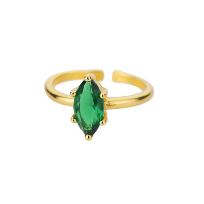 Elegante anillo de piedra natural circonita