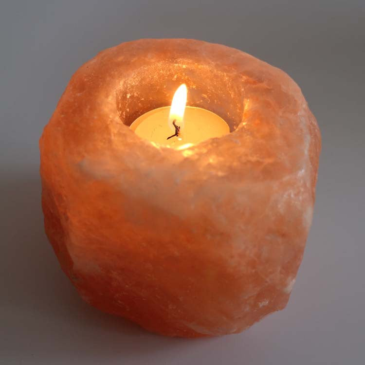 Candelabro de Sal del Himalaya – Luz Natural, Energía y Armonía