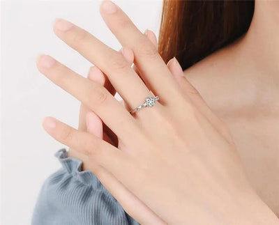 Anillo "Inspiración de invierno" de tamaño ajustable