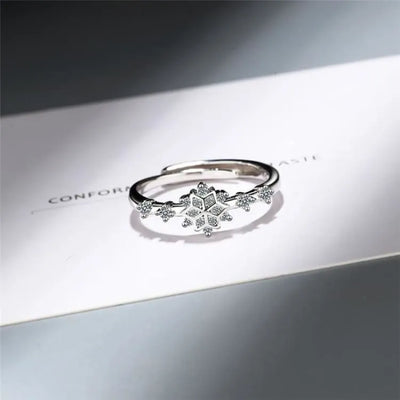 Anillo "Inspiración de invierno" de tamaño ajustable