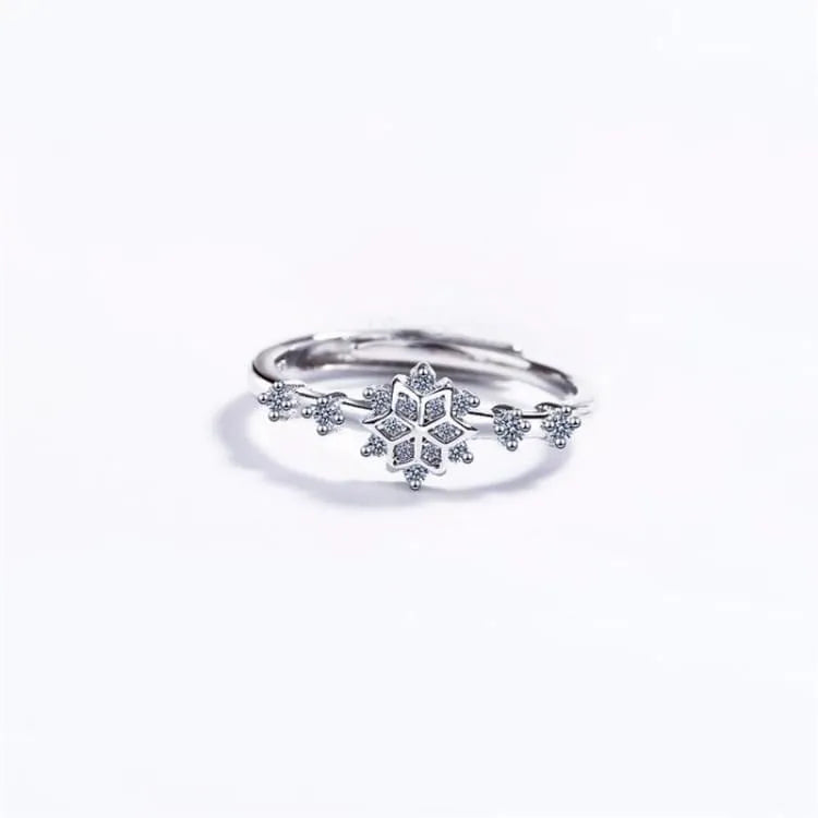 Anillo "Inspiración de invierno" de tamaño ajustable