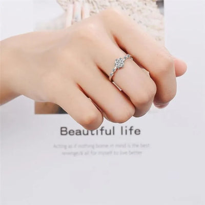 Anillo "Inspiración de invierno" de tamaño ajustable
