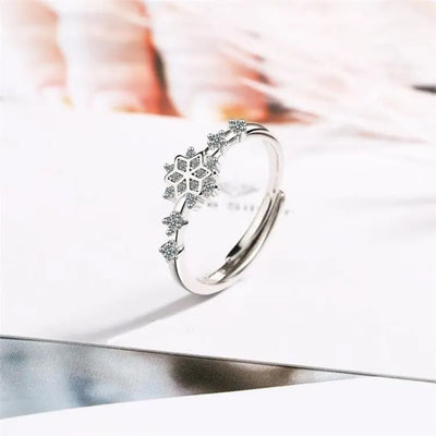 Anillo "Inspiración de invierno" de tamaño ajustable