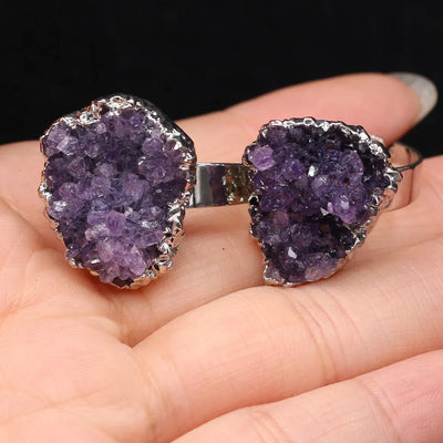 Anillo de Amatista en Bruto – Elegancia, Protección y Energía Positiva