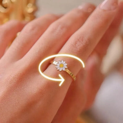 Anillo de margarita giratorio antitensión