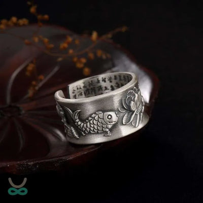 Anillo "matsyayugma" de loto