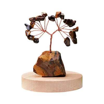 Árbol de Cristal de Ojo de Tigre: Energía y Protección para tu Espacio