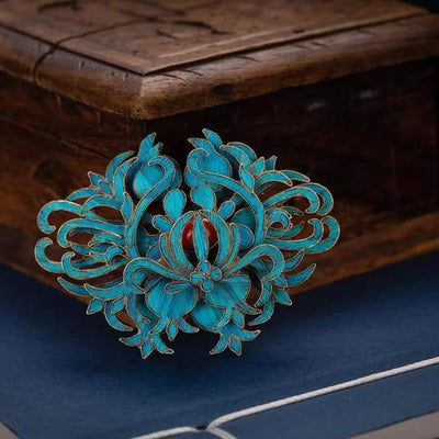 Broche de flor de loto