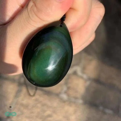Colgante Gota de Obsidiana – Protección, Claridad y Energía Ancestral