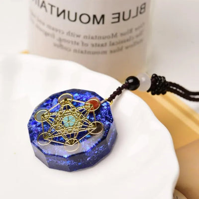 Colgante Orgonita Lapis Lazuli Metatrón – Protección y Energía en Geometría Sagrada
