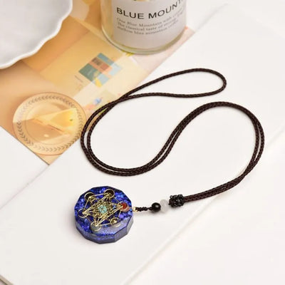 Colgante Orgonita Lapis Lazuli Metatrón – Protección y Energía en Geometría Sagrada