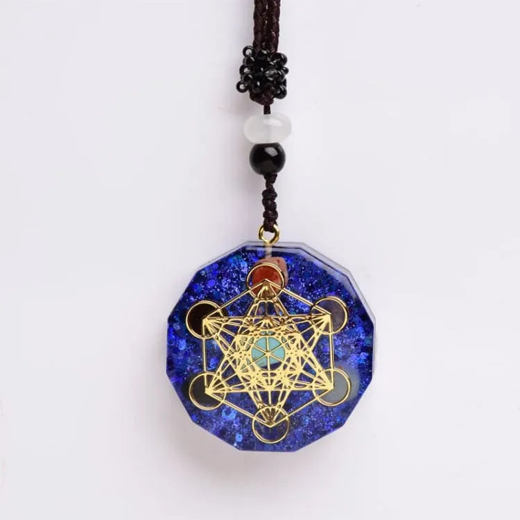 Colgante Orgonita Lapis Lazuli Metatrón – Protección y Energía en Geometría Sagrada