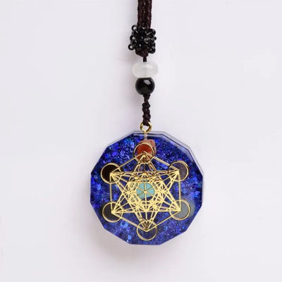 Colgante Orgonita Lapis Lazuli Metatrón – Protección y Energía en Geometría Sagrada