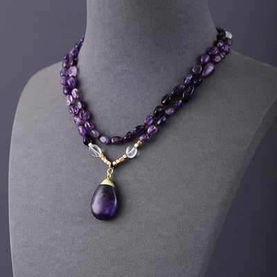 Colgante de Amatista Natural: Sofisticación y Energía en tu Estilo