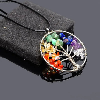 Collar Árbol de la Vida 7 Chakras – Equilibrio y Energía Positiva
