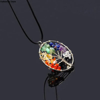 Collar Árbol de la Vida 7 Chakras – Equilibrio y Energía Positiva