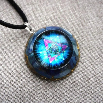 Collar de Orgonita Celestial Apelle en Cianita