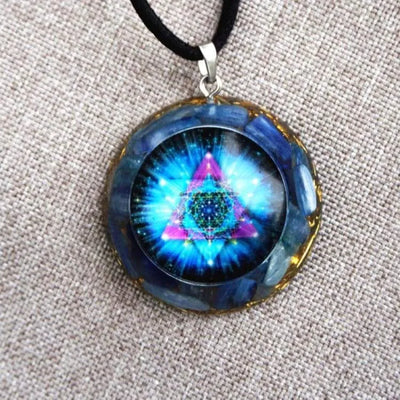 Collar de Orgonita Celestial Apelle en Cianita
