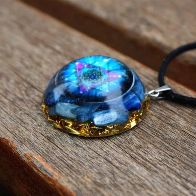 Collar de Orgonita Celestial Apelle en Cianita