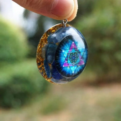 Collar de Orgonita Celestial Apelle en Cianita