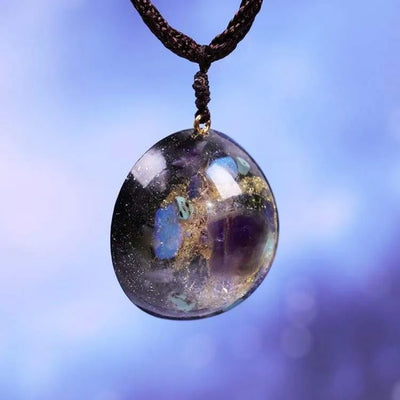 Collar de Orgonita con Amatista y Opalita – Protección, Energía y Armonía