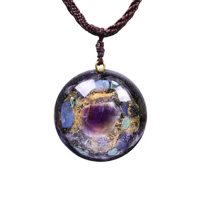 Collar de Orgonita con Amatista y Opalita – Protección, Energía y Armonía