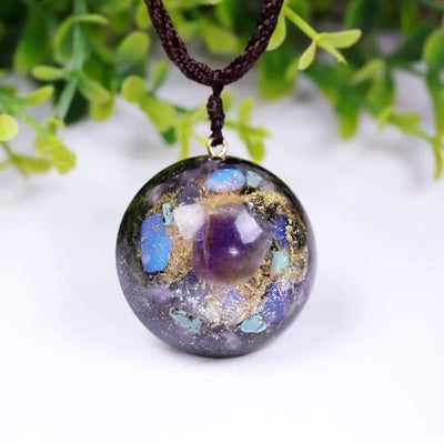 Collar de Orgonita con Amatista y Opalita – Protección, Energía y Armonía