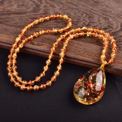 Collar de ámbar 'la trampa eterna'.