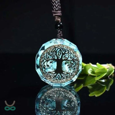 Collar de energía turquesa "Árbol de la Vida"