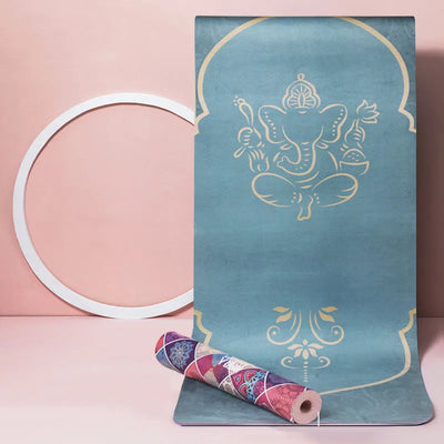 Esterilla de Yoga Premium de Ante con Diseño Espiritual