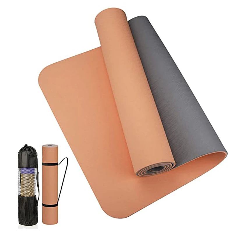 Esterilla de Yoga TPE Antideslizante Durazno