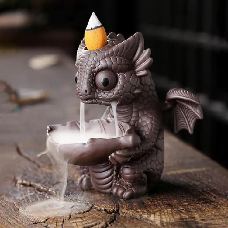 Inciensario Dragón con hoja