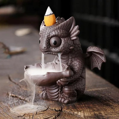 Inciensario Dragón con hoja