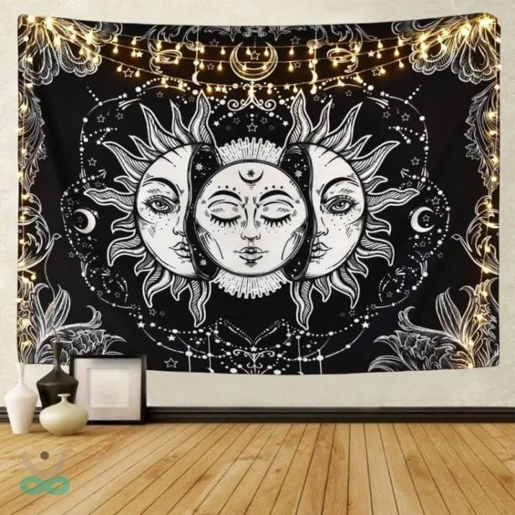 Lienzo de pared que simboliza la luna