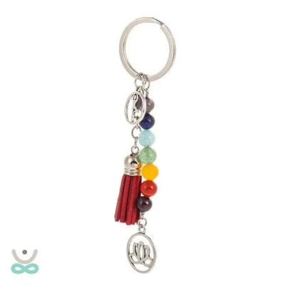 Llavero 7 Chakras con Flor de Loto – Armonía y Energía Siempre Contigo
