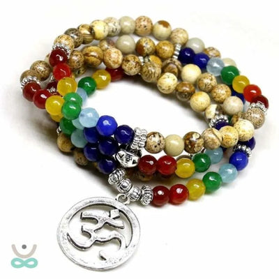 Mala de Sanación 7 Chakras 108 Perlas