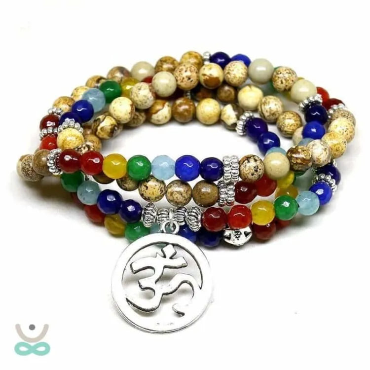 Mala de Sanación 7 Chakras 108 Perlas