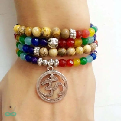 Mala de Sanación 7 Chakras 108 Perlas
