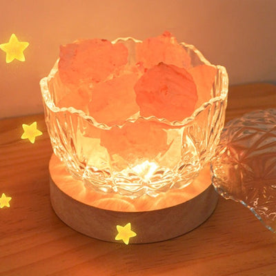 Lámpara de Sal con Aromaterapia – Luz de Serenidad y Energía Positiva