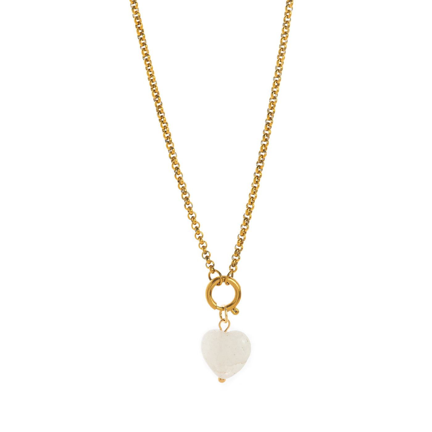 Collar Zen Corazón con Minerales – Amor, Energía y Equilibrio Interior