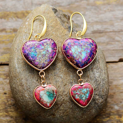 Pendientes de piedra imperial: Estabilidad emocional y amor propio