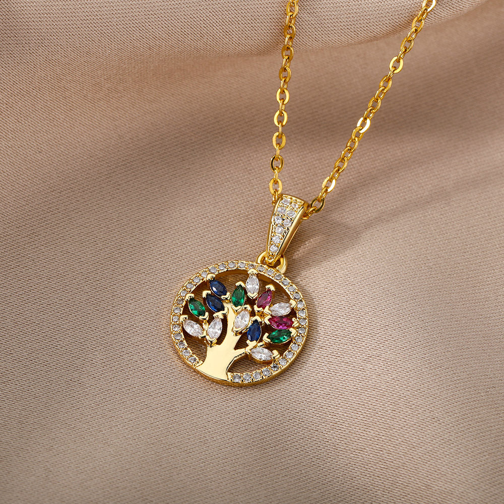 Collar Árbol de la Vida Zen Dorado – Luz, Abundancia y Armonía Interior