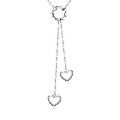 Collar amor en plata 925, símbolo delicado de conexión y ternura