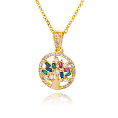 Collar Árbol de la Vida Zen Dorado – Luz, Abundancia y Armonía Interior