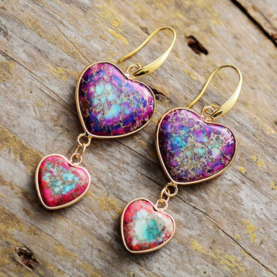 Pendientes de piedra imperial: Estabilidad emocional y amor propio